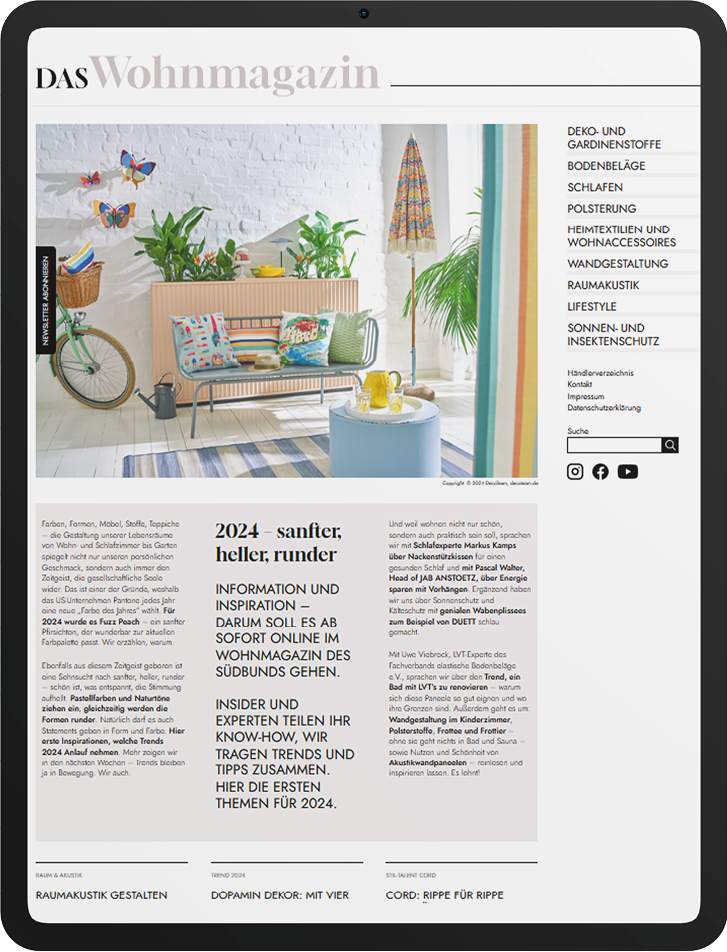Online-Magazin „Das Wohnmagazin“
