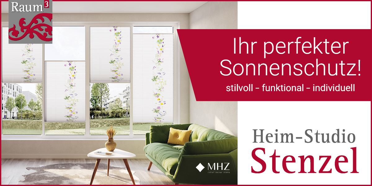 Ihr pefekter Sonnenschutz. Ein Plisse am Fenster.